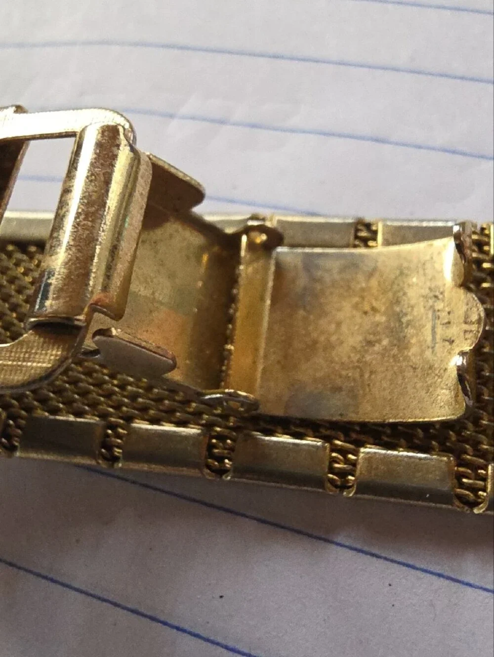 Sarah Coventry Gold-Tone Floral Engraved Stretch Bracelet